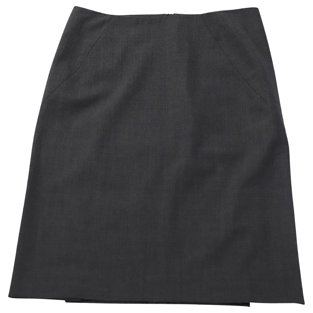 Theory Pencil Skirt in Grey Wool